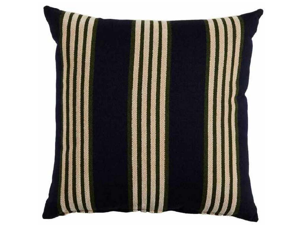 Gabby Home G104-101277 Bradford Stripe Navy & Mallard Pillow