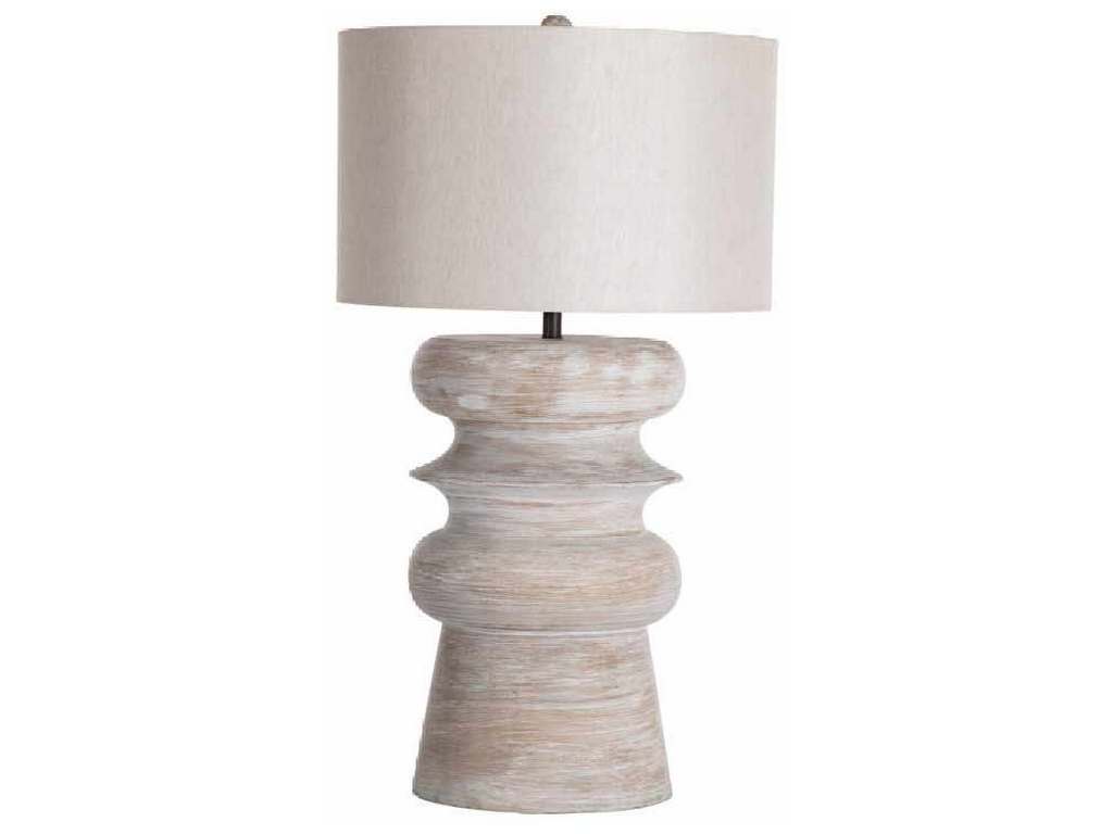 Gabby Home SCH-175113 Claudius Table Lamp Whitewashed