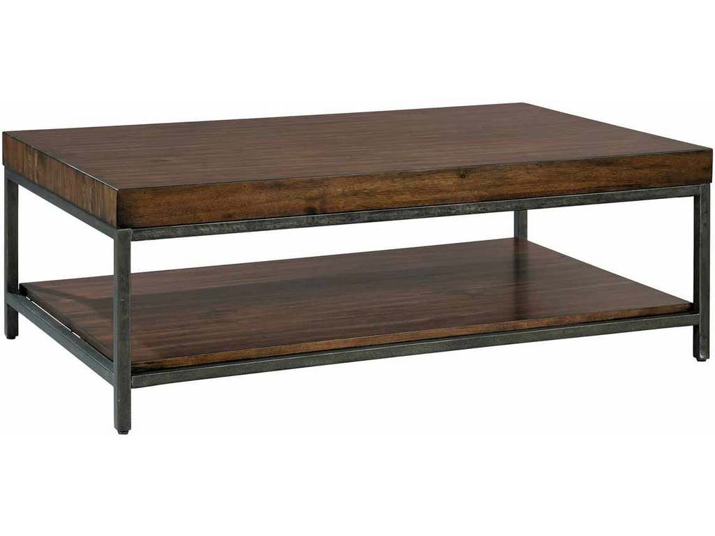 Hekman 24301 Monterey Point Planked Top Rectangular Coffee Table