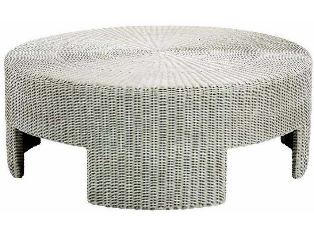 Hickory Chair HC5581-70 Archive 48 inch Wicker Round Coffee Table