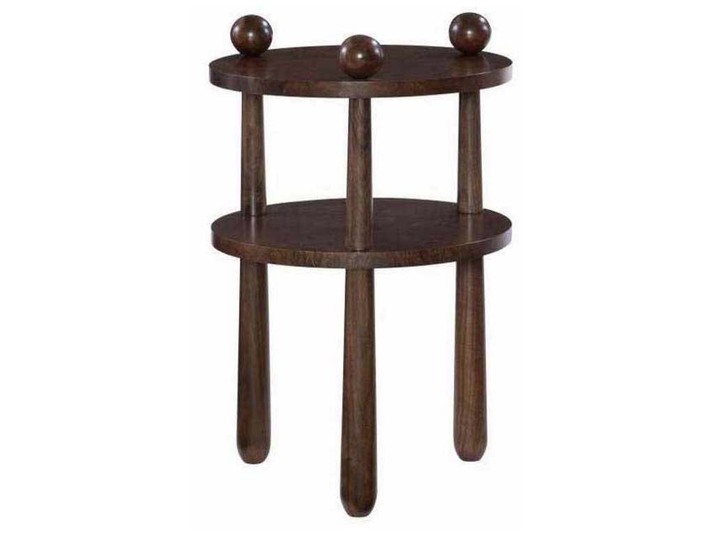 Hickory Chair HC8687-70 Hable Side Table Walnut