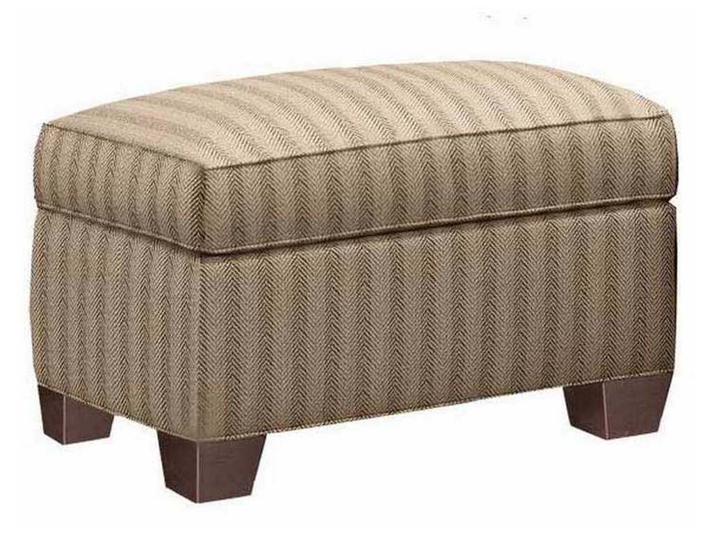 Hickory Chair HC7644-53 Mariette Himes Gomez Foster Ottoman Made To Measure