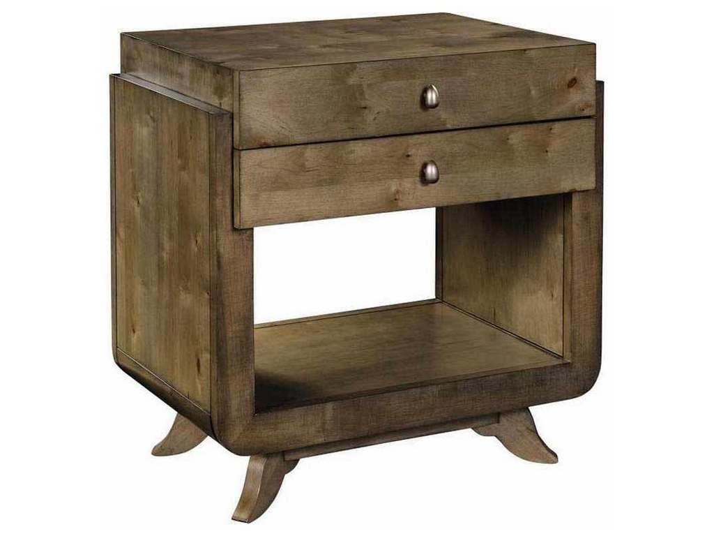 Hickory Chair HC8566-70 Hable Dove Side Table Nightstand