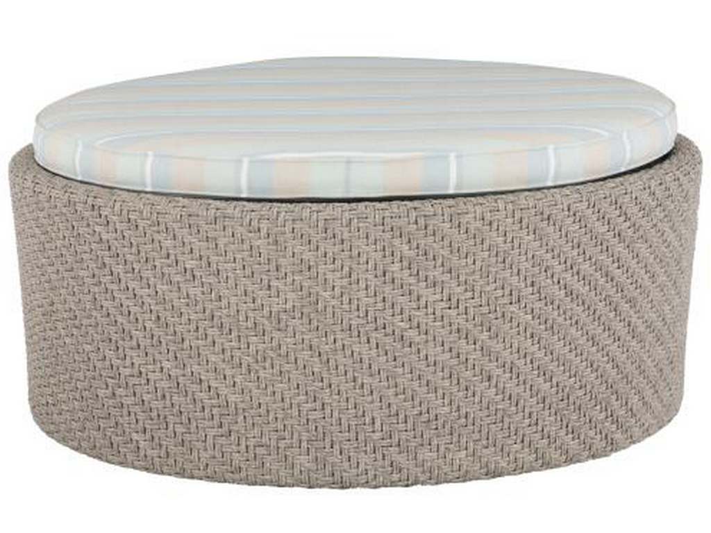 Hickory Chair HCD8778-30 Hable Outdoor Yara Cocktail Ottoman With Cushion Top
