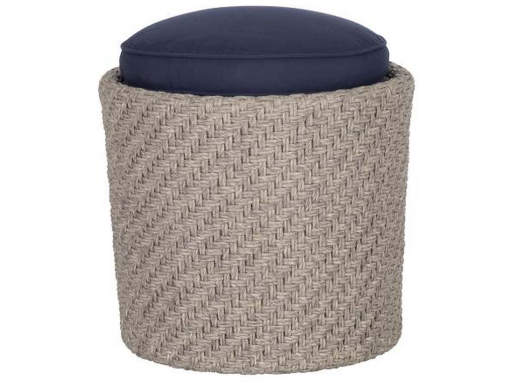 Hickory Chair HCD8779-30 Hable Outdoor Yara Woven Stool With Cushion Top