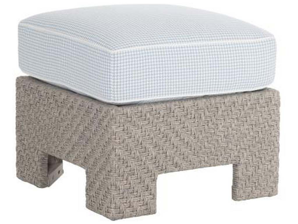 Hickory Chair HCD8800-30 Hable Outdoor Yara Woven Square Stool