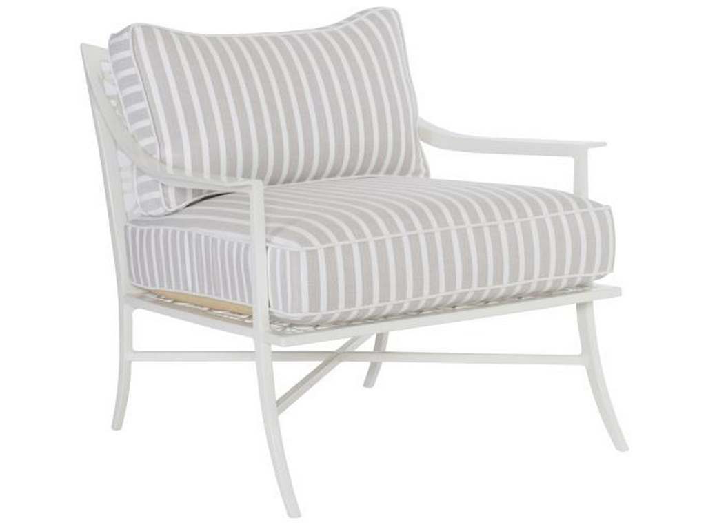 Hickory Chair HCD8900-24-W Hable Outdoor Haret Lounge Chair Cloud White
