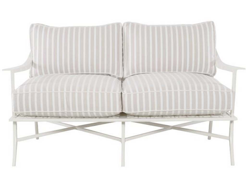 Hickory Chair HCD8900-58-W Hable Outdoor Haret Loveseat Cloud White