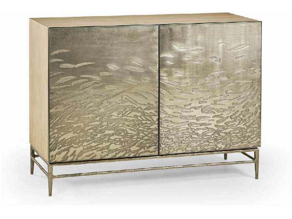 Jonathan Charles 001-2-L20-EAL Water Diel Acid Etched Door Chest