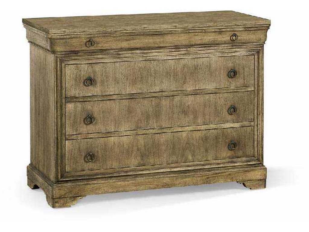 Jonathan Charles 003-3-266-WNC Timeless Entropy Louis Phillipe Drawer Chest Stripped Brown Chestnut