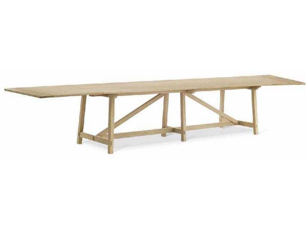 Jonathan Charles 003-2-A60-STO Timeless Sidereal French Laundry Dining Table Stripped Oak