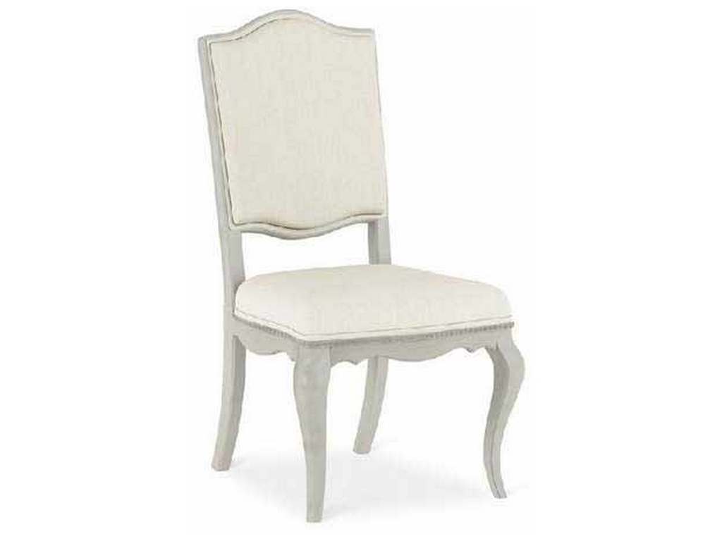 Jonathan Charles 002-2-131-PLG White Undulatus Dining Side Chair