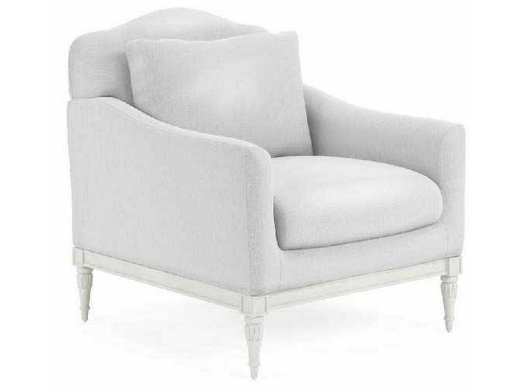 Jonathan Charles 002-5-0E0-KLM White Cumulus Tiffany Lounge Chair