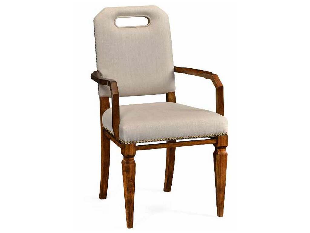 Jonathan Charles 495551-AC-CAW-F001 JC Modern Contemporary Camden Dining Armchair Upholstered in MAZO