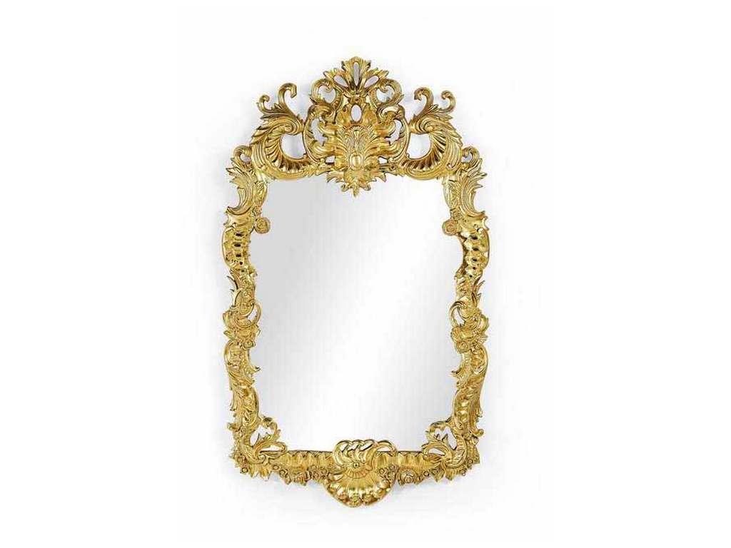 Jonathan Charles 494372-GIL JC Traditional Finely Carved and Gilded Rococo Style Mirror
