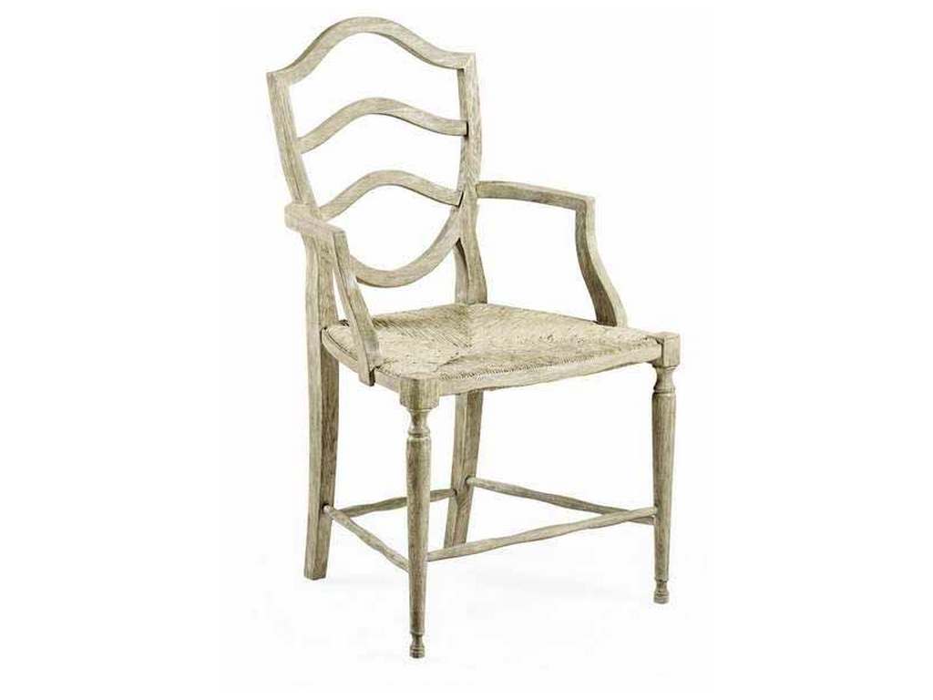 Jonathan Charles 530000-AC-GYO William Yeoward Chic Solid Wood Queen Anne Back Arm Chair