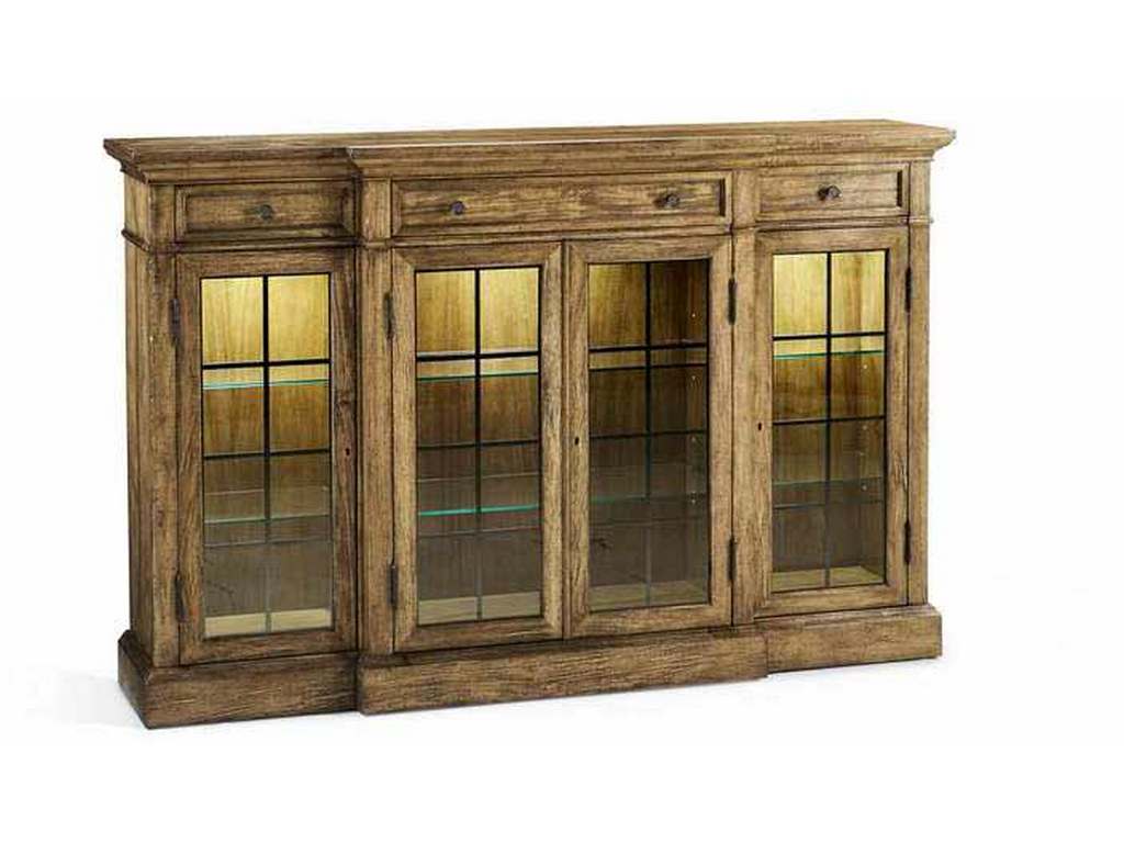 Jonathan Charles 491027-DTM JC Casual Four Door China Display Cabinet