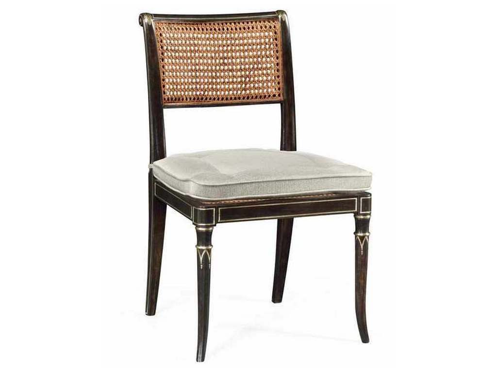 Jonathan Charles 530121-SC-CHW William Yeoward Linden Charcoal Wash Dining Side Chair