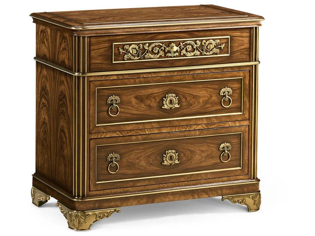 Jonathan Charles 008-1-940-VBS JC Traditional Viceroy Bedside Chest
