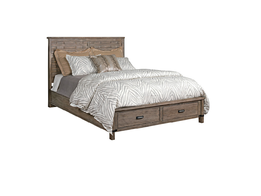 Kincaid 59-139 Foundry King Panel Bed with Storage Footboard
