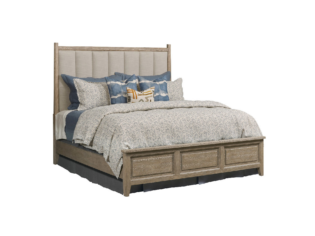 Kincaid 025-313P Urban Cottage Oakmont Queen Upholstered Panel Bed Complete