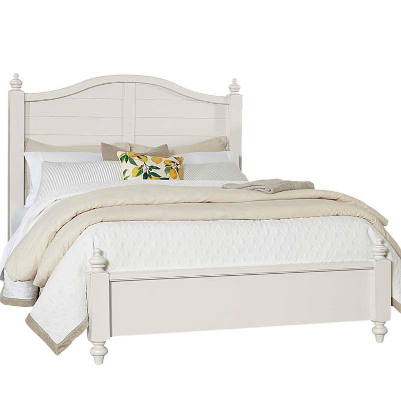 Poster Footboard Furniture, Heirloom Antique White Queen Poster Bed