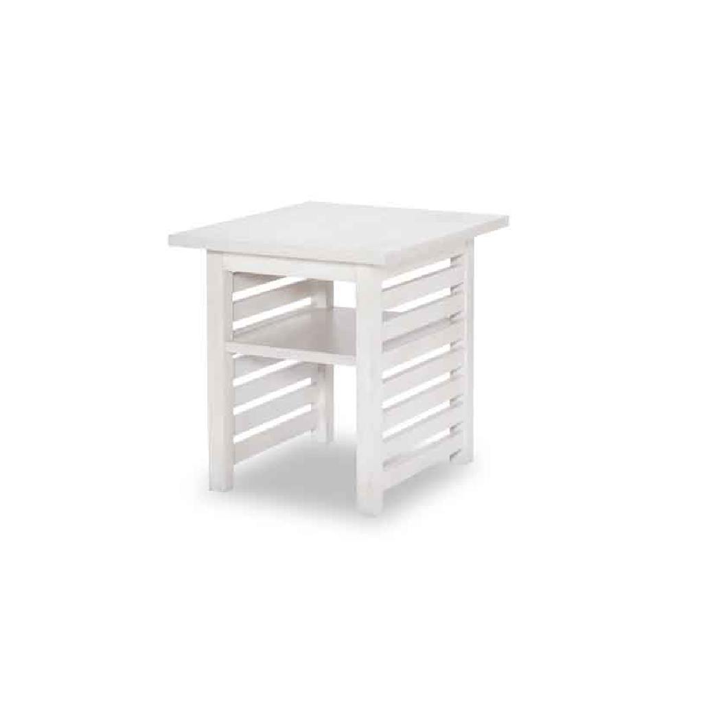 Legacy Classic 1313-107 Edgewater Sand Dollar White Square End Table