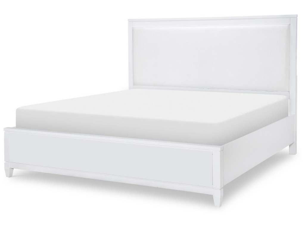 Legacy Classic 1160-4205K Summerland White Upholstered Bed Queen