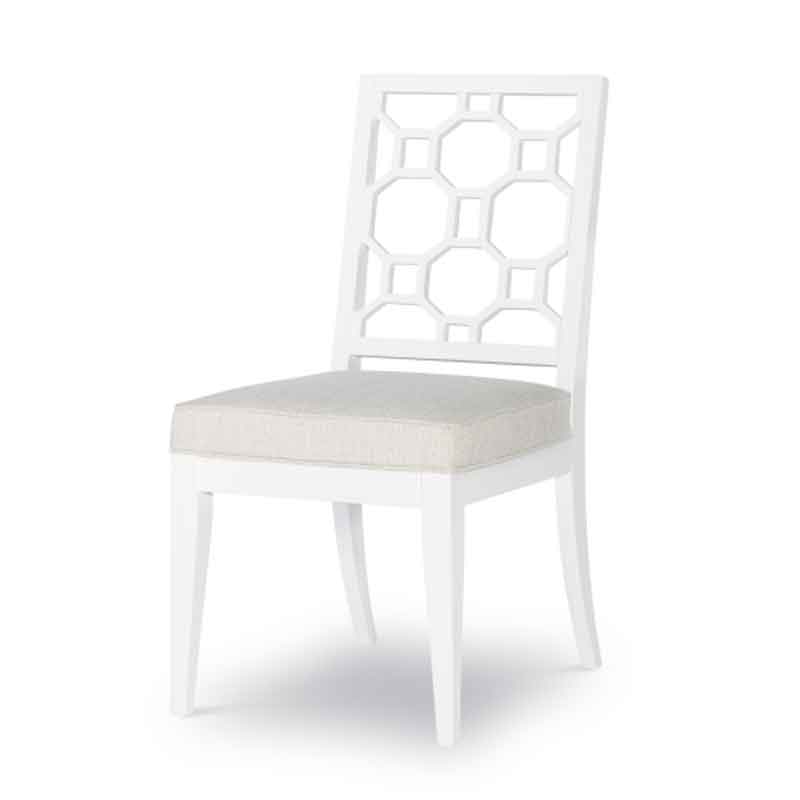 Rachael Ray Home 9781-140 Chelsea Lattice Back Side Chair