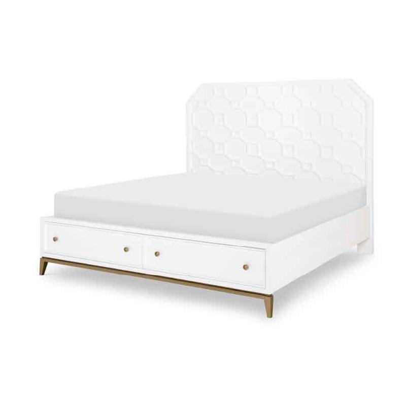 Rachael Ray Home 9781-4126K 9781-4126 9781-4106 9781-4904 Chelsea Panel Bed with Storage Footboard King