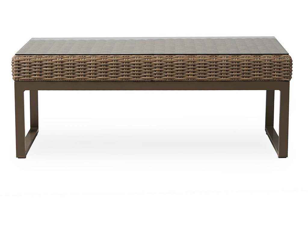 Lloyd Flanders 475044 Milan 48 and a half Inch Rectangular Cocktail Table