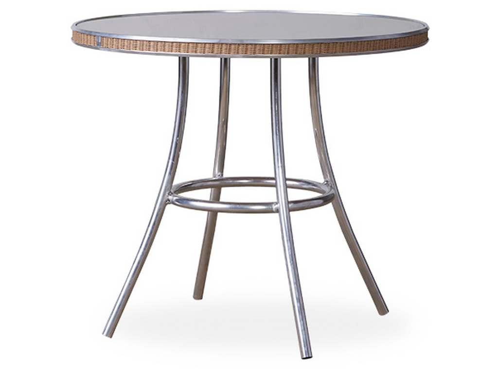 Lloyd Flanders 124032 All Seasons 33 Inch Round Bistro Table with Reversible Glass