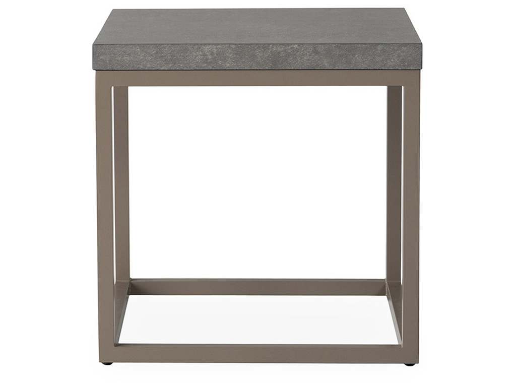 Lloyd Flanders 486343 Universal Accessories 20 Inch Square End Table with Matte Taupe frame