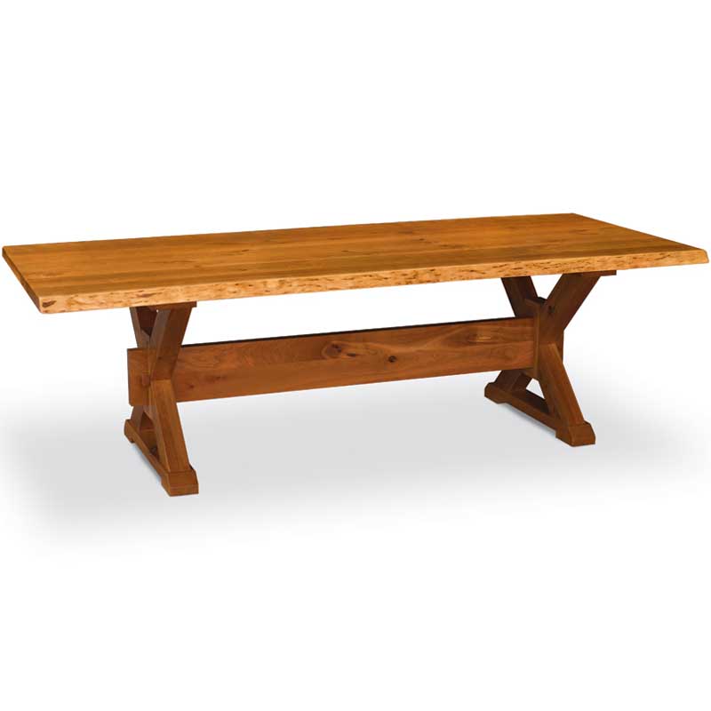 Simply Amish EL-13000-VA30-C17 Live Edge Character Cherry Dining Table