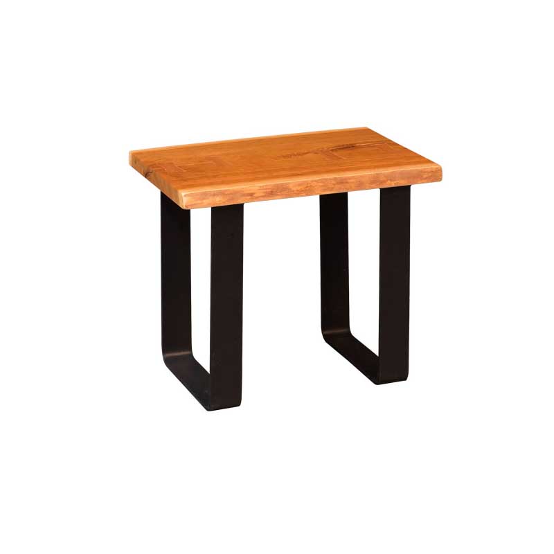 Simply Amish FLLIV-03A-03C-C17-C Live Edge Character Cherry Side Table