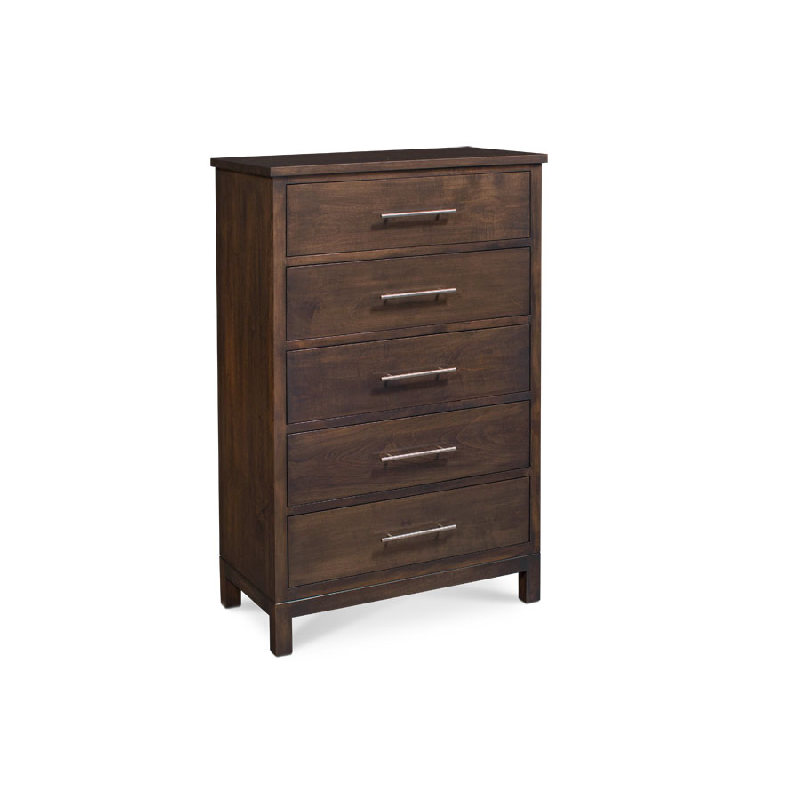 Simply Amish SSABR-04E0 Auburn Bay 5 Drawer Chest