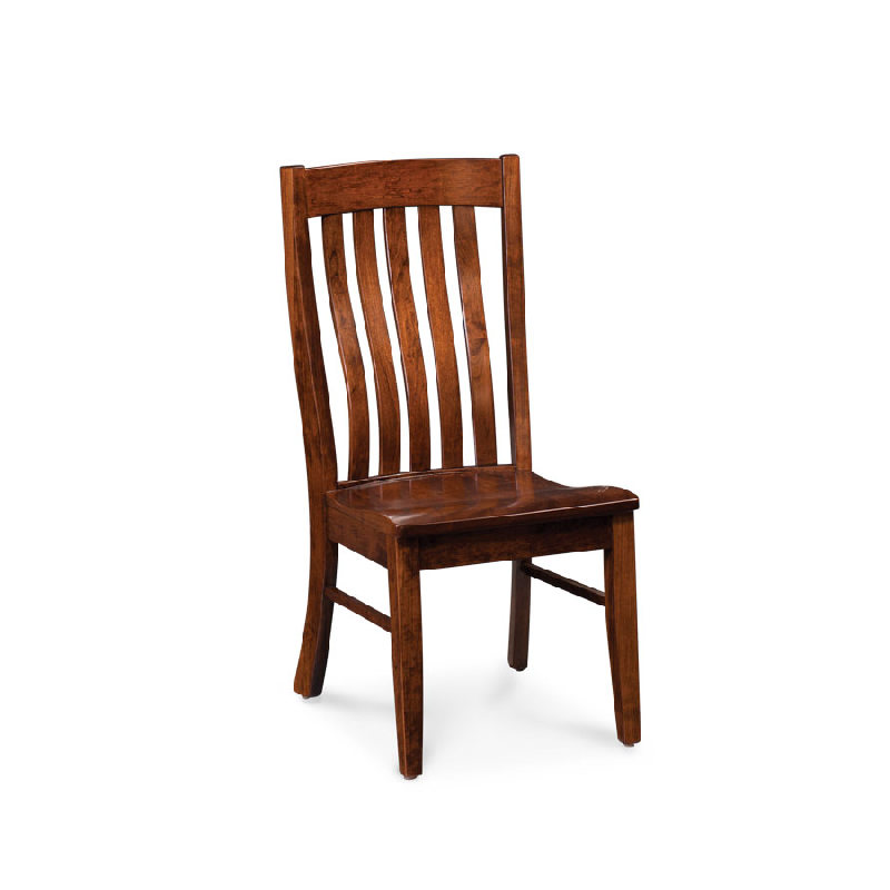 Simply Amish XS28-ECBRD-02A-W Parkdale Side Chair Wood Seat Soft Maple 28 Bourbon