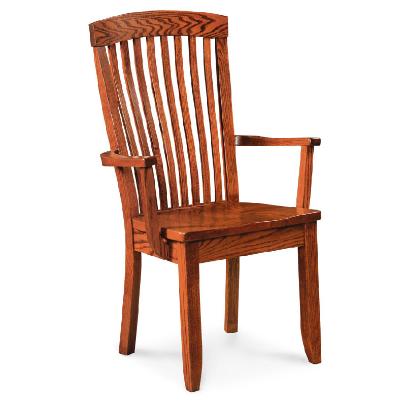 Simply Amish XO26-KSJAC-W Justine Arm Chair Wood Seat Oak 26 Michaels