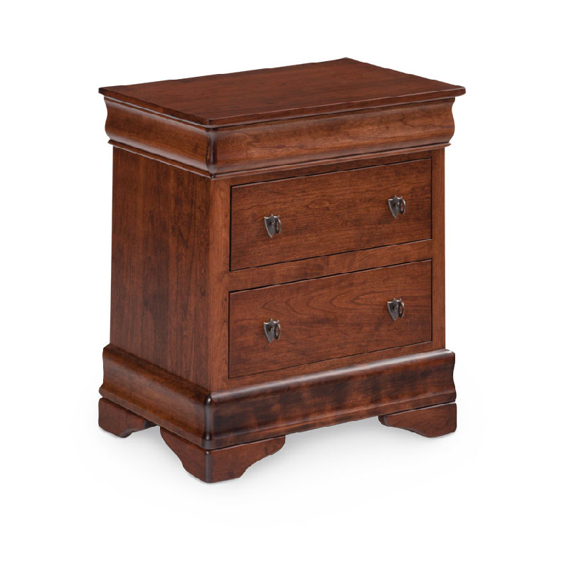 Simply Amish MELP19BC Louis Philippe Nightstand with Drawers