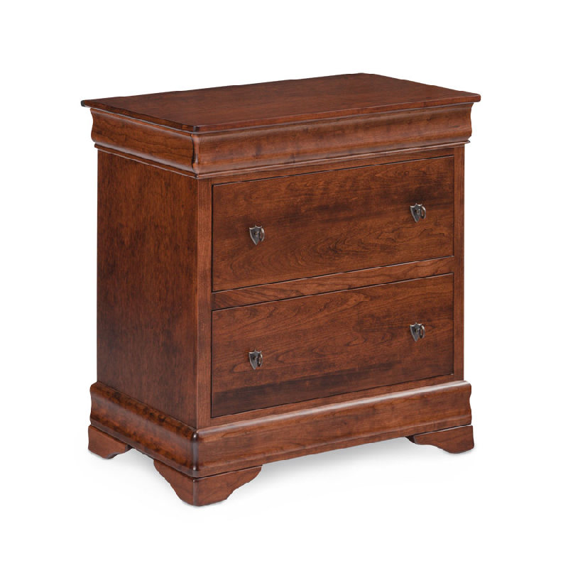 Simply Amish MELP19SBC Louis Philippe Deluxe Nightstand with Drawers