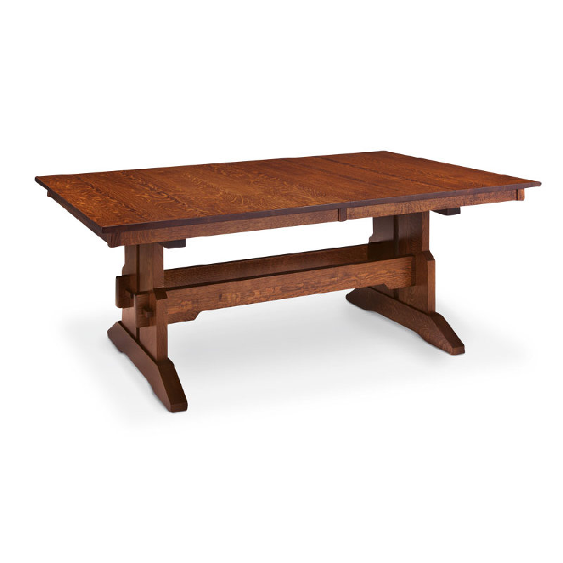 Simply Amish MSCT-TT4272 MaRyan Trestle Table with Butterfly Leaf