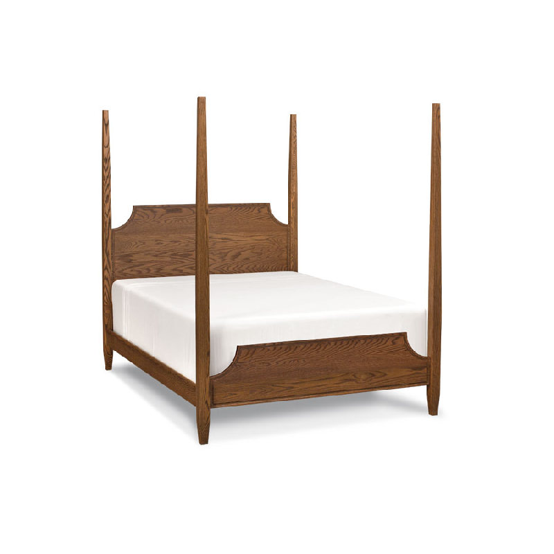 Simply Amish SBHAP-32B Hamptons Curved Pencil Post Bed