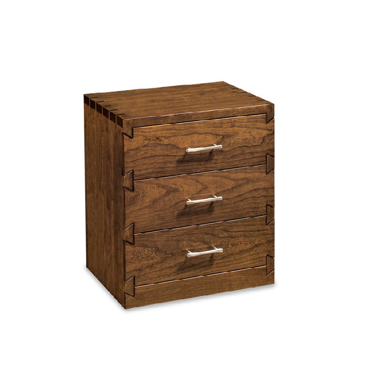 Simply Amish SNDOV-02C1 Dovetail 3 Drawer Nightstand