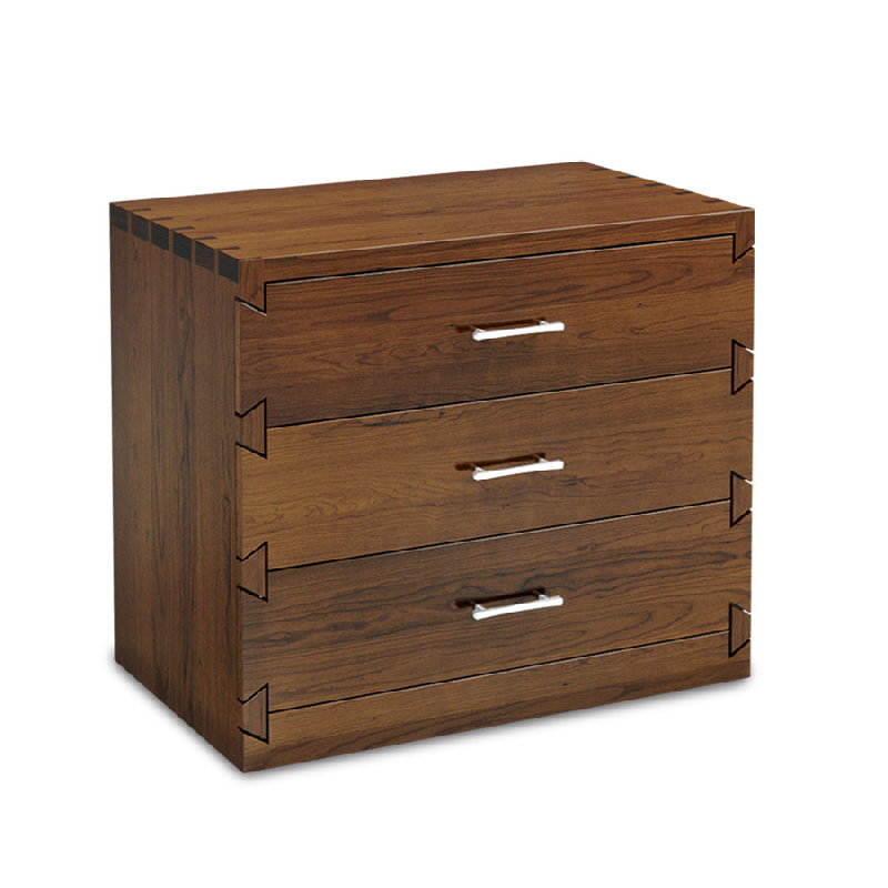 Simply Amish SNDOV02C4 Dovetail 3 Drawer Nightstand Extra