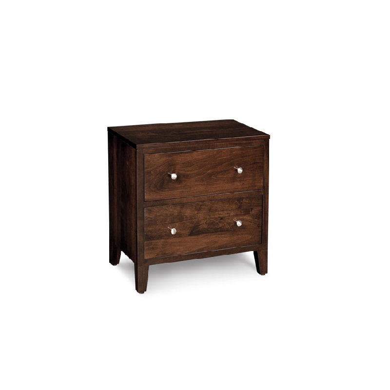 Simply Amish SNPAR-02B1 Parkdale 2 Drawer Nightstand
