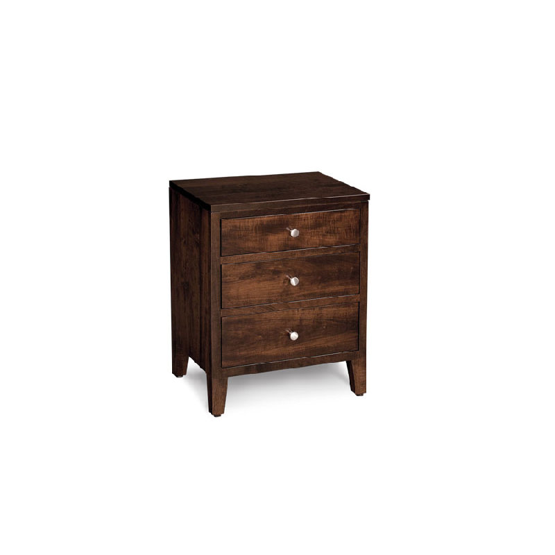 Simply Amish SNPAR-02C1 Parkdale 3 Drawer Nightstand