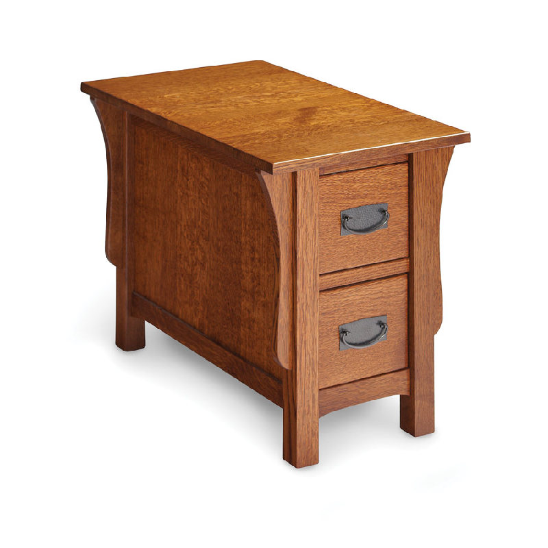 Simply Amish TVPMCST Prairie Mission 1 Drawer Chair Side Table