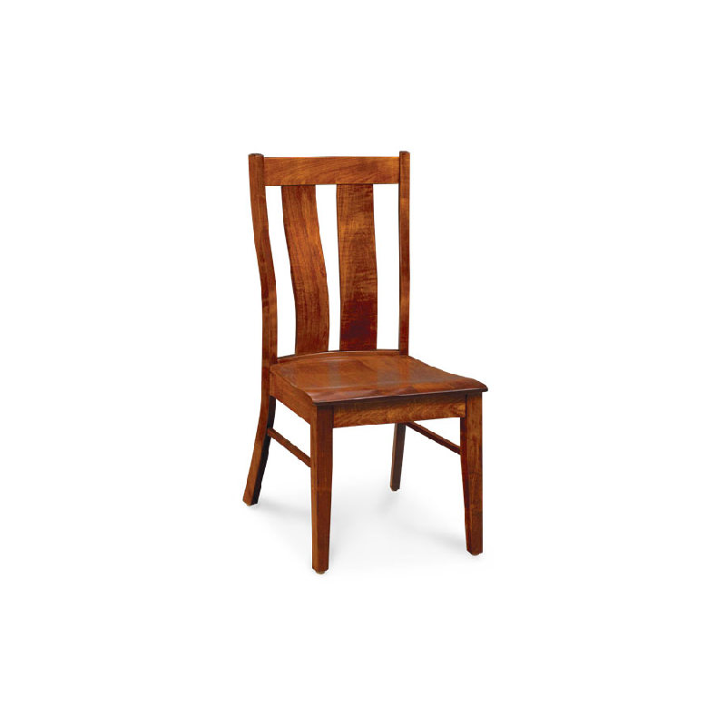 Simply Amish QSK-ECMIT-02A-W Shenandoah Side Chair Wood Seat Character Cherry