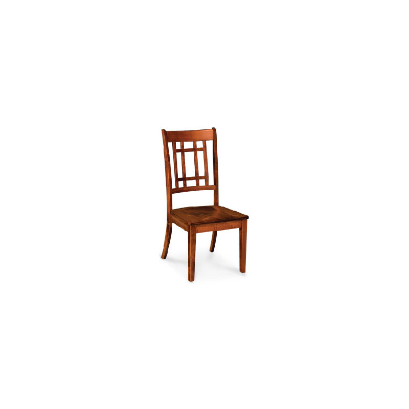 Simply Amish QSS-ECCAM-02A-W Shenandoah Side Chair Wood Seat Soft Maple