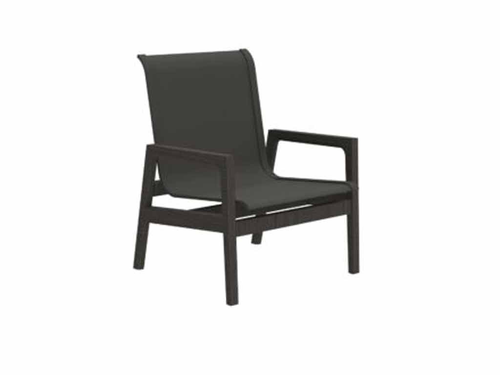 Summer Classics 1280136 N Dura Seashore Lounge Chair Slate Grey Grey Sling